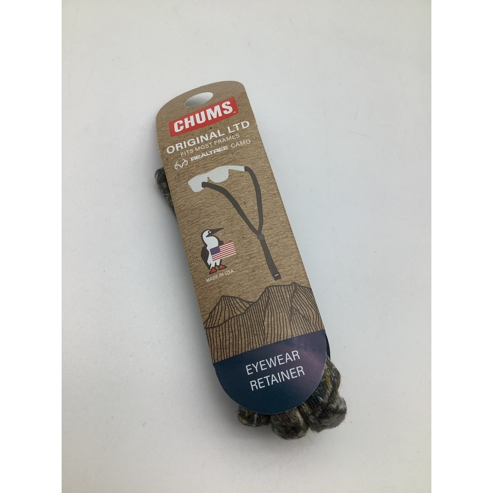 Chums Original LTD Eyewear Retainer Realtree Edge Camo Sunglasses Strap USA Made